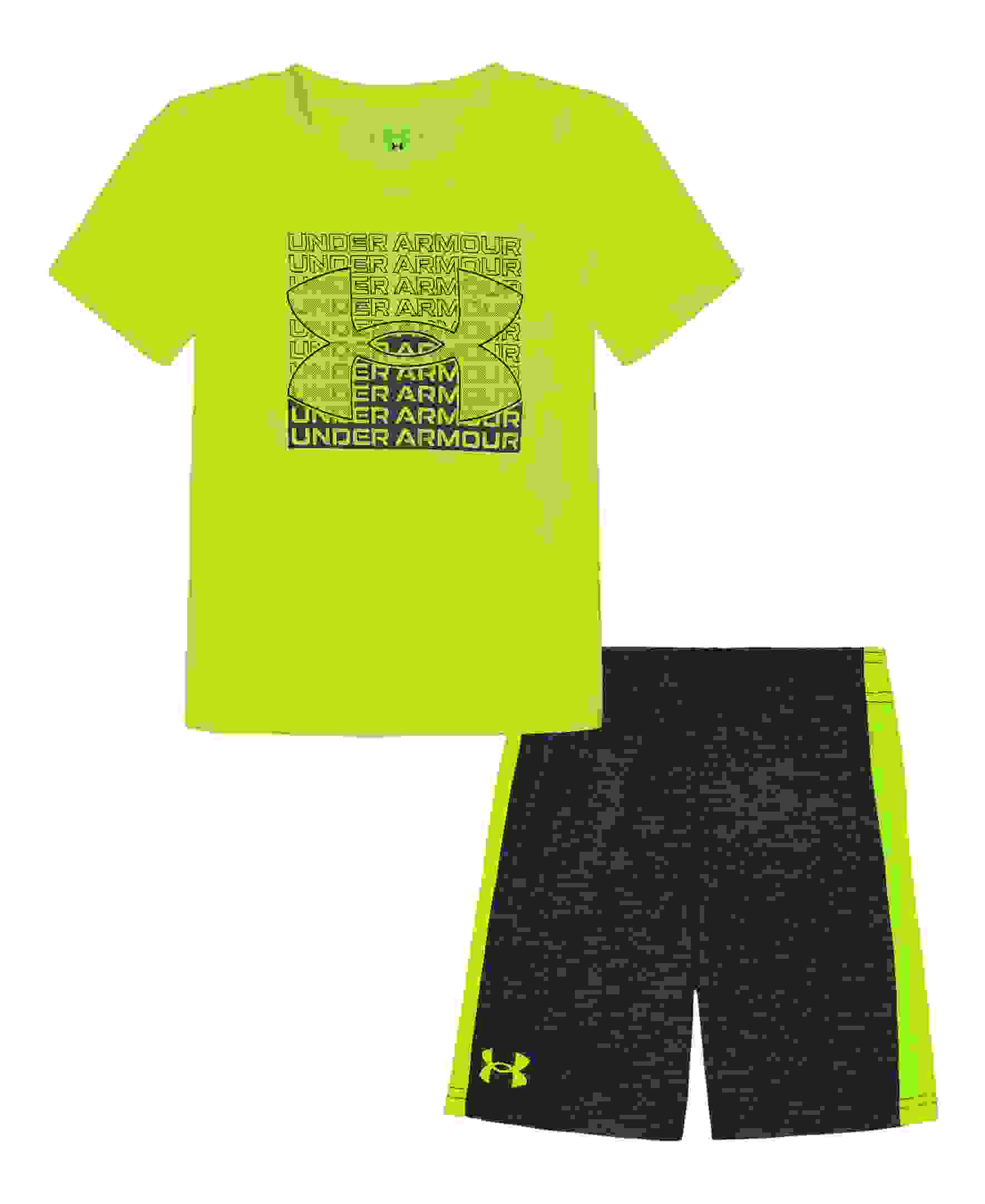 Under Armour Tri-Logo Side Panel Little Boys' Set